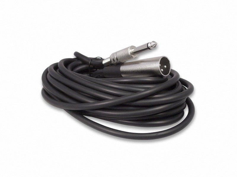 Your Cable Store 25 Foot XLR Male 3 Pin to 1/4" Mono Microphone Cable, Unbalanced